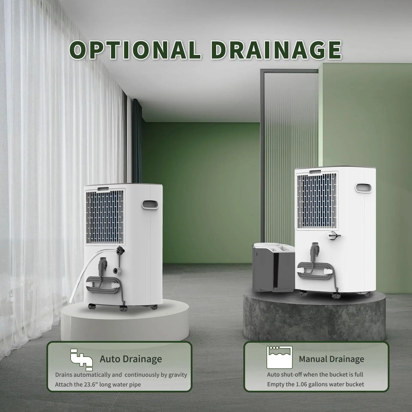 Shinco Dehumidifier For Home And Basements Auto Or Manual Drainage