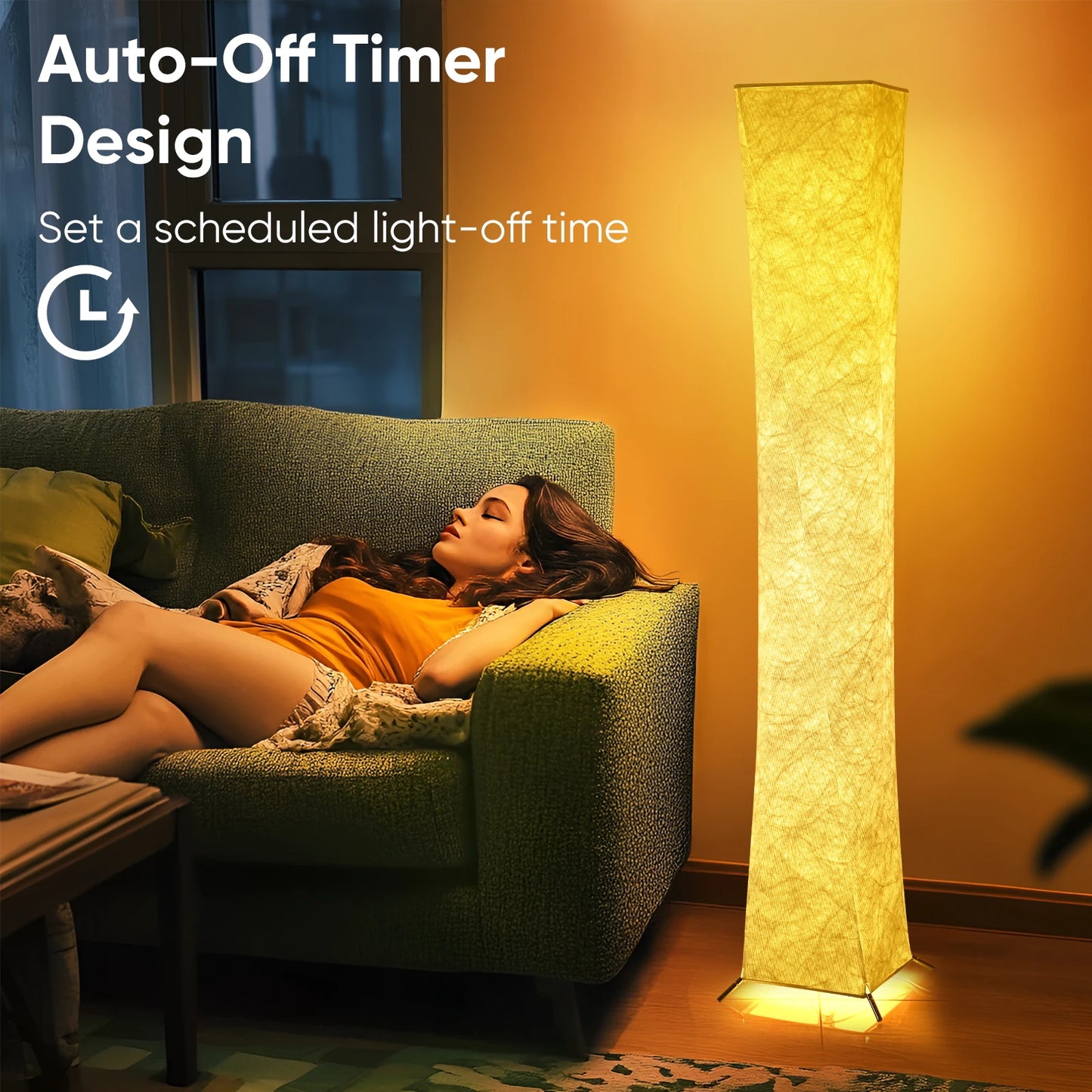 Soft Light Floor Lamp With LED And Tyvek Shade 3000K