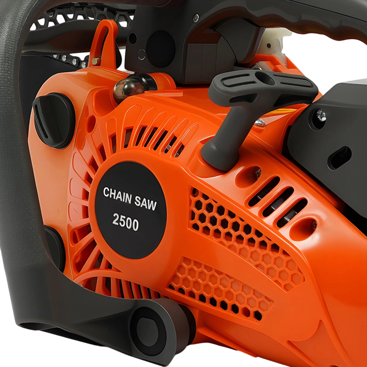 25.4cc 2-Cycle Gas Powered Chainsaw 11.8-inch Guide Bar 900W Gasoline Power Chain Saws Tree Cutting Trimming Log 1.22hp