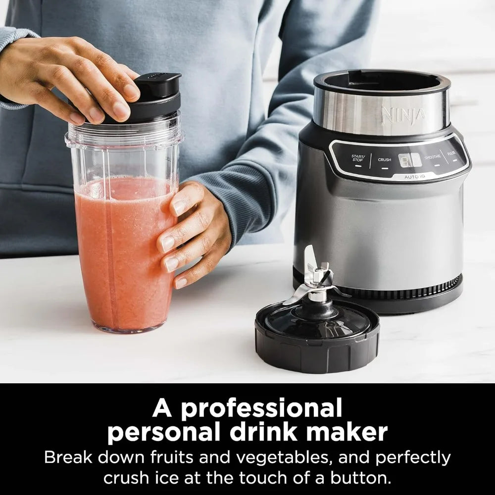Ninja Nutri Pro Single Serve Blender For Smoothies Shakes Frozen Drinks
