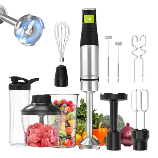 MDNG Immersion Blender 1100W Handheld 10 In 1