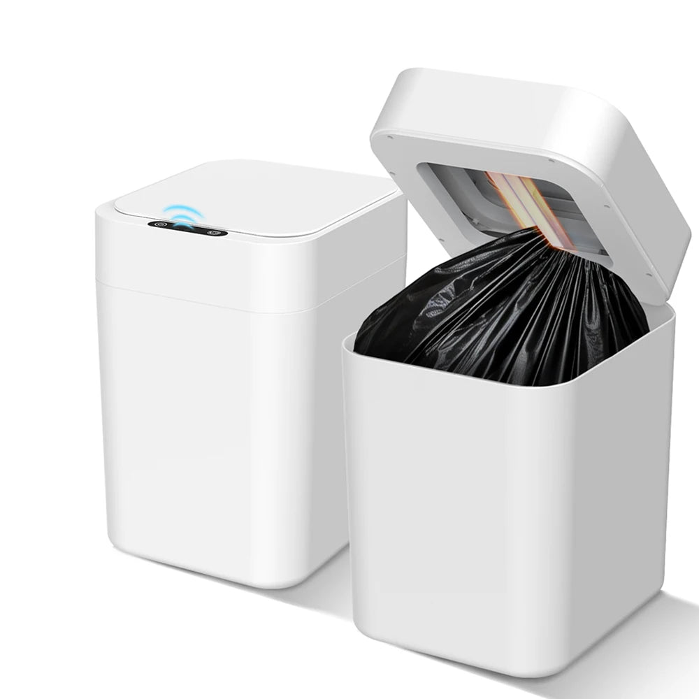 20L/30L Automatic Self Changing Trash Can Self Sealing Self Bagging Motion Sensor Touchless Smart Garbage Can with Lid for Kitchen Bathroom Bedroom Office Odor-Sealing Design