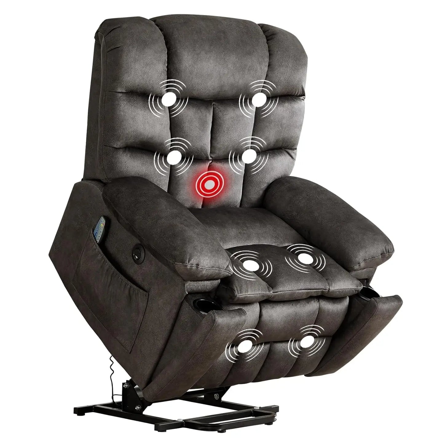 Large Power Lift Recliner with Massage and Heat for Elderly, Heavy Duty & Safety Motion Reclining Mechanism,, Customized