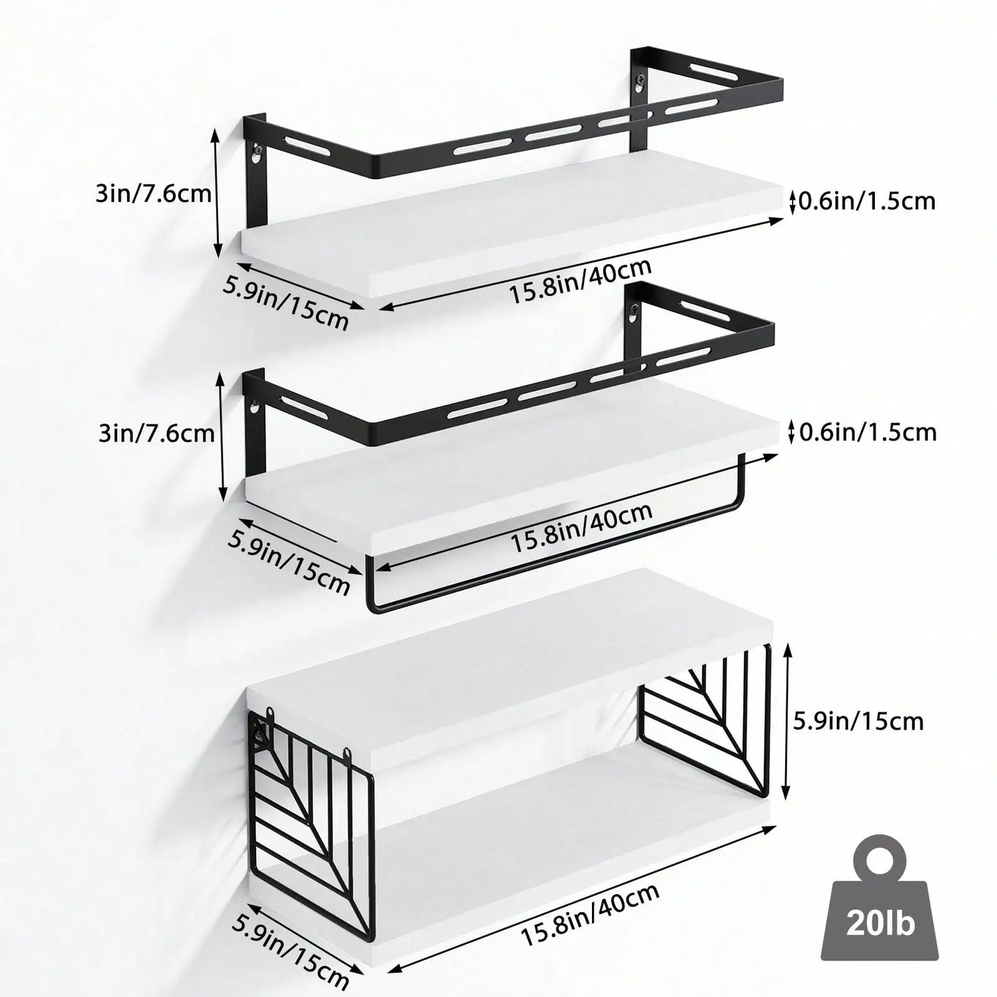 Wall Mounted Bathroom Shelves Over Toilet Rustic Wood Metal Frame