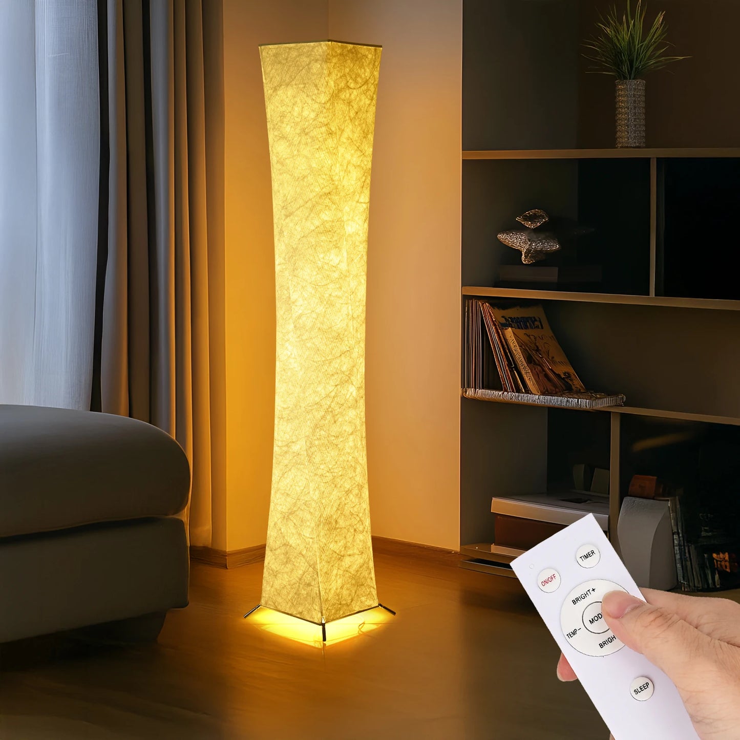 Soft Light Floor Lamp With LED And Tyvek Shade 3000K
