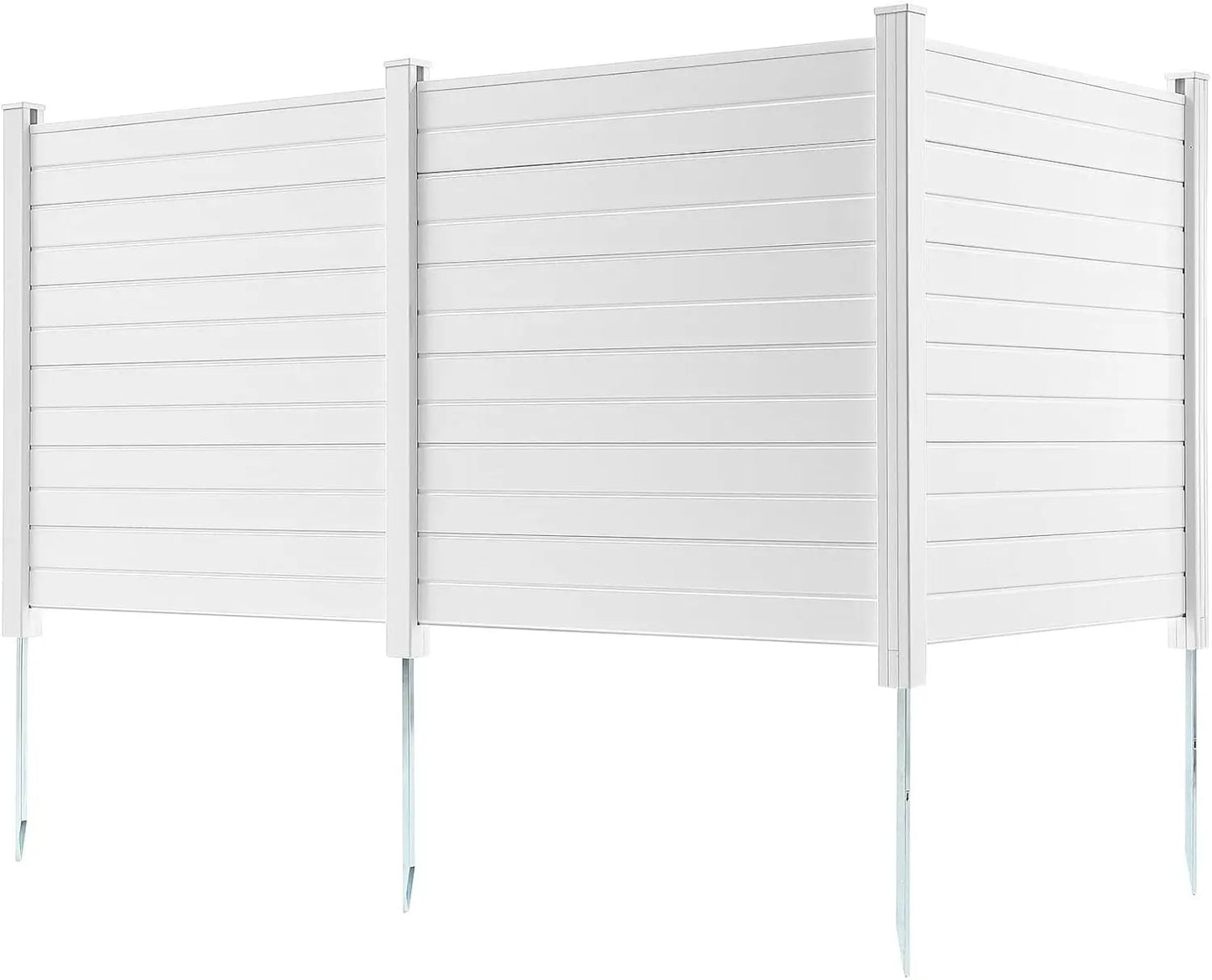 XMSJ Outdoor Privacy Screen Three-Panel Pool Equipment Enclosure
