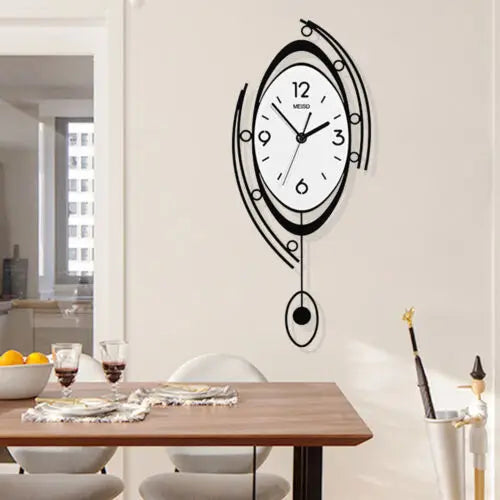 Modern Nordic Wall Clock 3D Acrylic And Metal Design