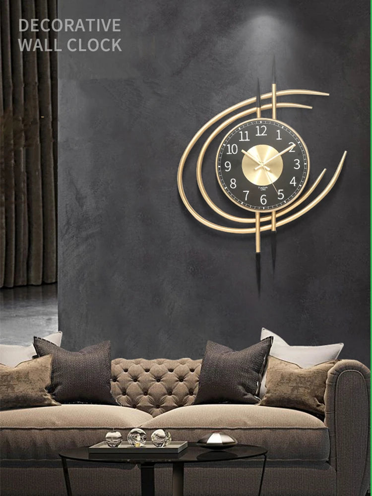 1PC 54CM Modern Simple Wall Clock Nordic Style Home Decoration Living Room Office Hotel Hanging Watch Affordable Luxury Design