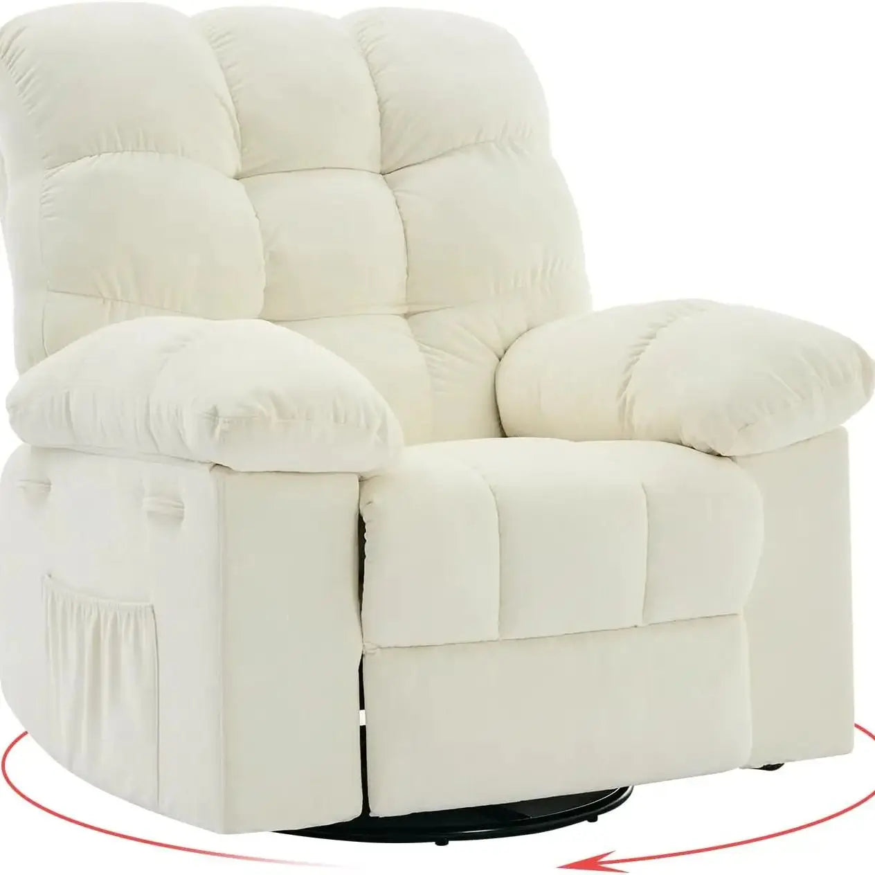 HiMISS Rocker Recliner Chair For Adults Overstuffed Manual Glider