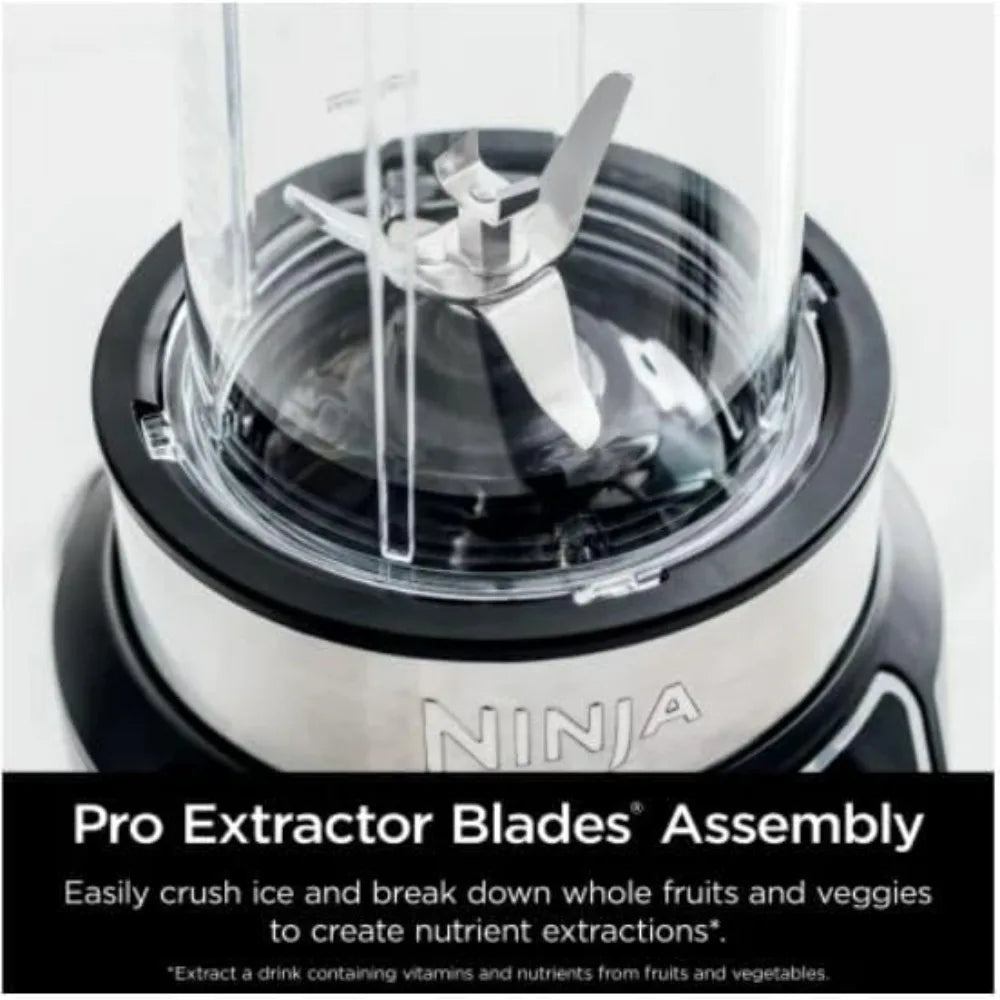 Ninja Nutri Pro Single Serve Blender For Smoothies Shakes Frozen Drinks
