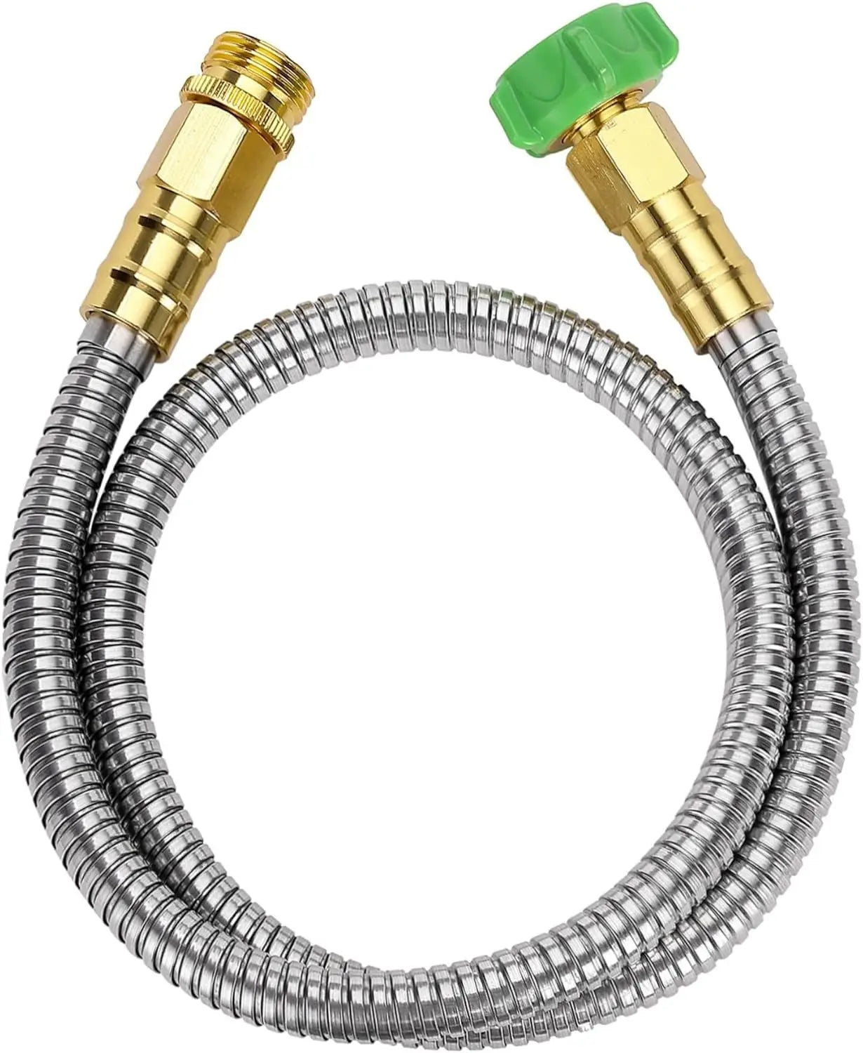 UNCO- Metal Garden Hose, 10 Feet Stainless Steel No Kink, Durable Flexible | Water Hose for Garden, Yard, Outdoor Watering and C