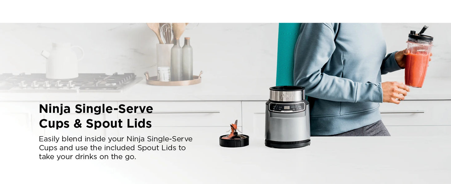 Ninja Nutri Pro Single Serve Blender For Smoothies Shakes Frozen Drinks