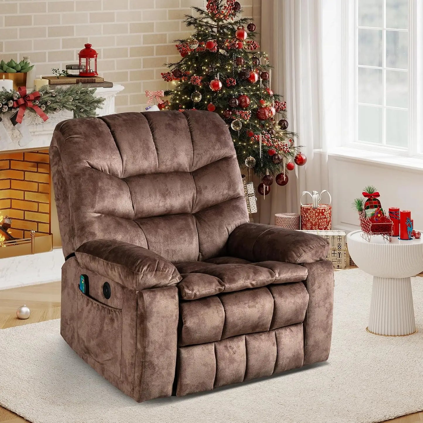 Large Power Lift Recliner with Massage and Heat for Elderly, Heavy Duty & Safety Motion Reclining Mechanism,, Customized