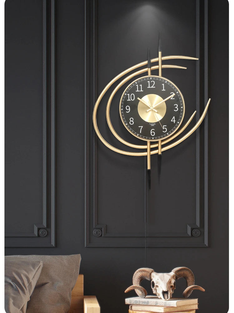 1PC 54CM Modern Simple Wall Clock Nordic Style Home Decoration Living Room Office Hotel Hanging Watch Affordable Luxury Design