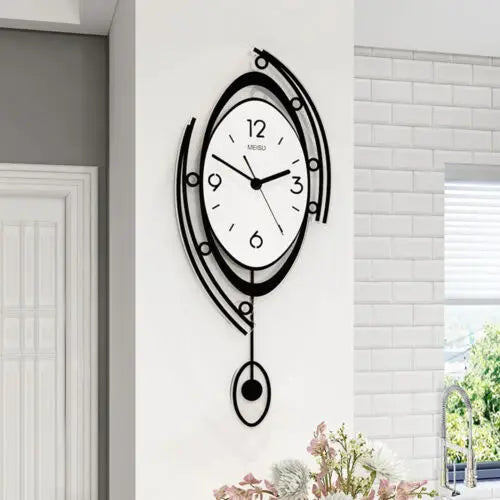 Modern Nordic Wall Clock 3D Acrylic And Metal Design