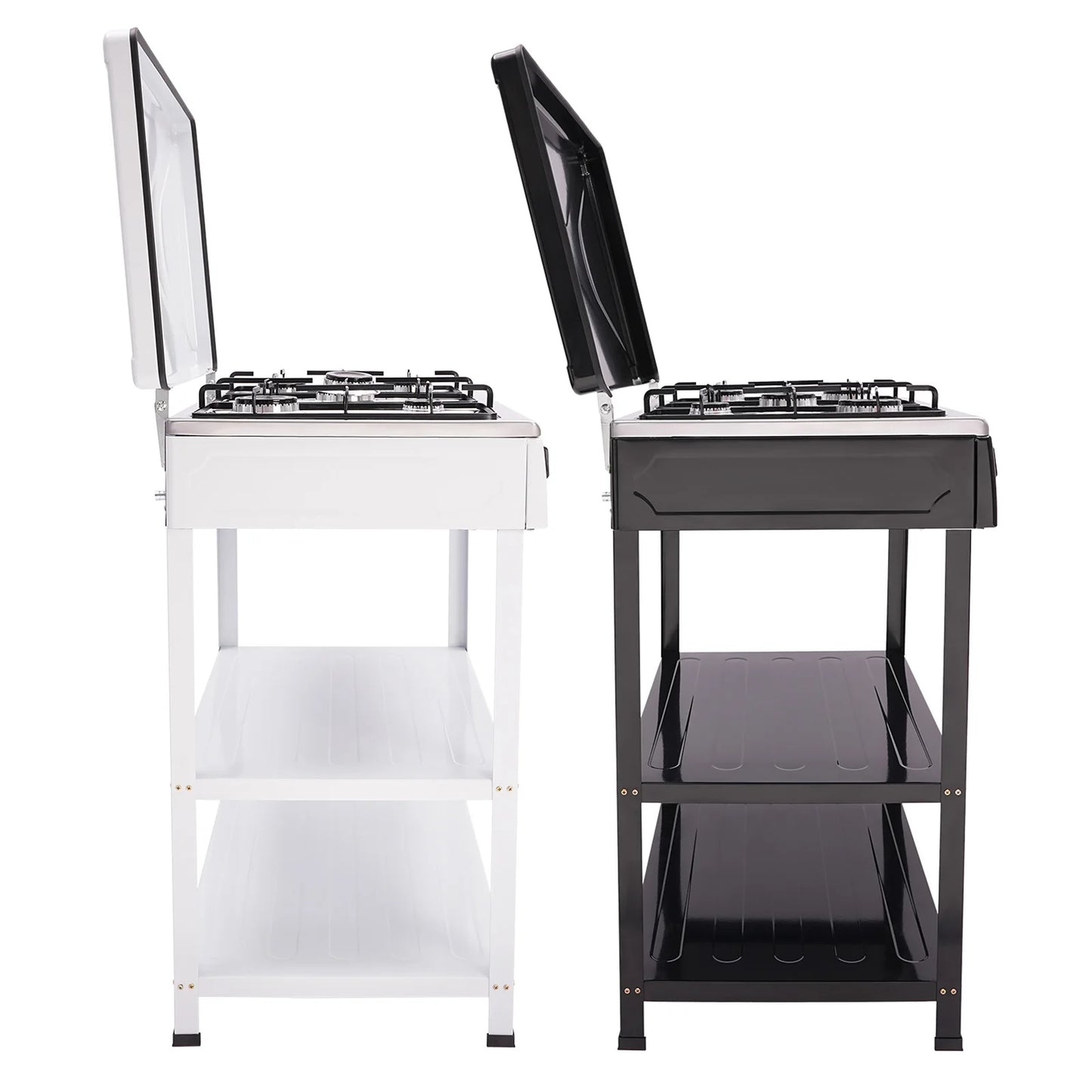 Five Burner Natural Gas Freestanding Grill for Outdoor Grilling