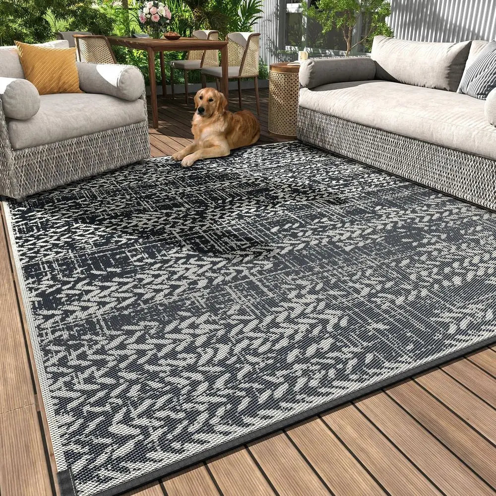 Waterproof Outdoor Patio Rug Mat For Deck Balcony Backyard