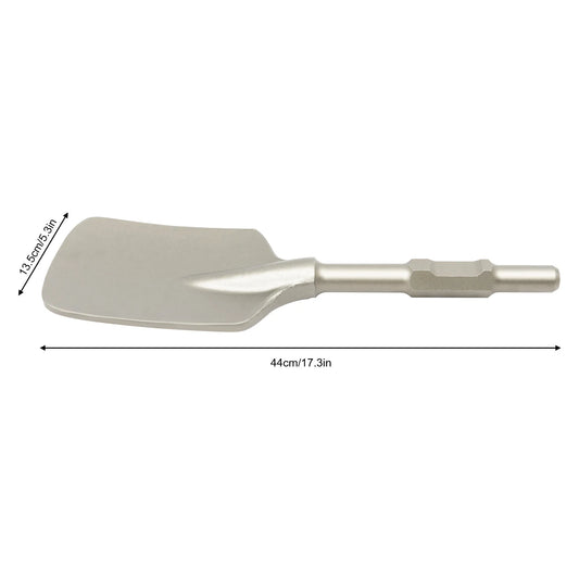 44*13.5cm Sharp Shovel Shank Demolition Hammer Clay Spade Cutter Concrete Chisel Long Shovel Bit For 65/95 Jack Hammer