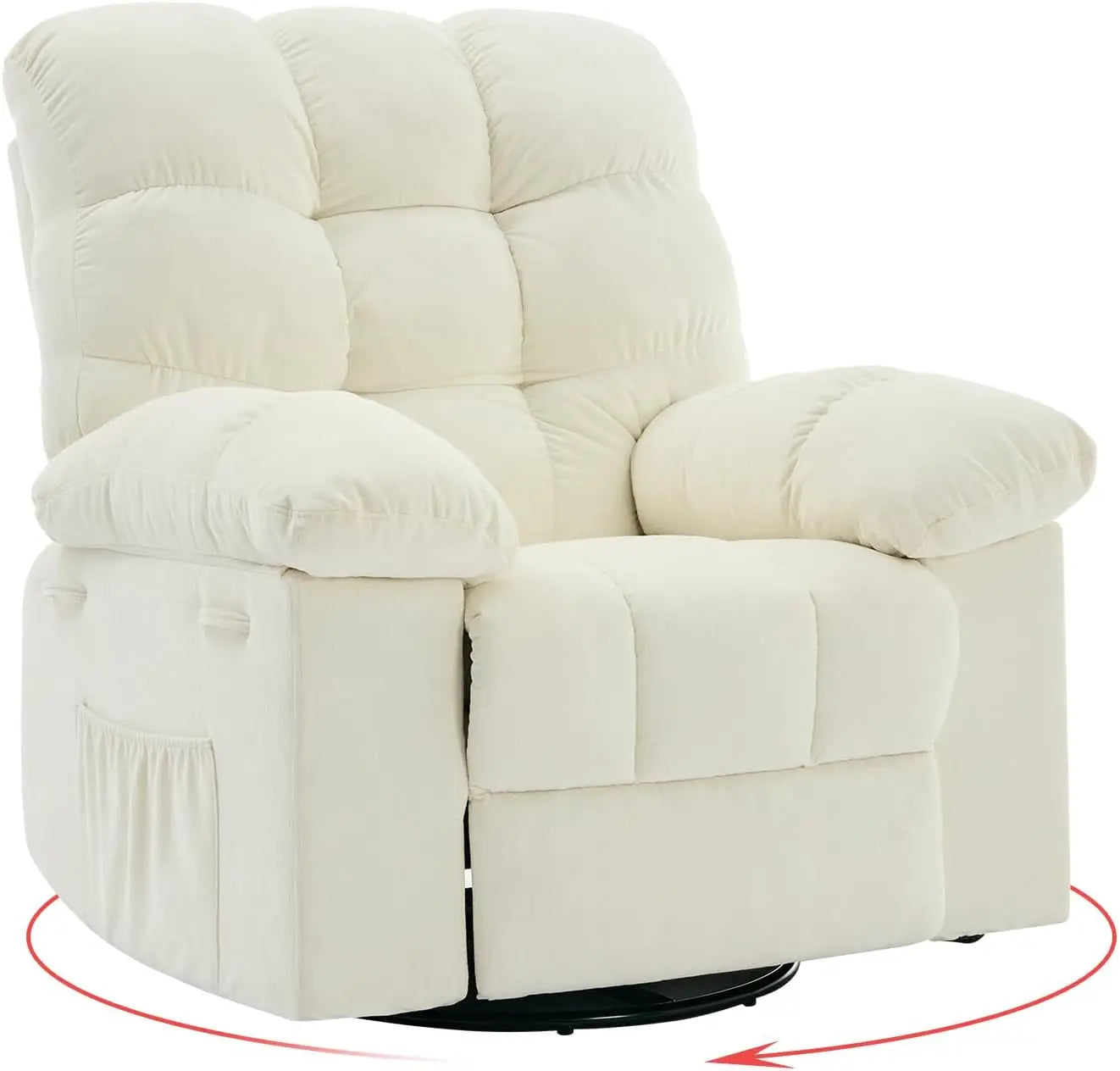 HiMISS Rocker Recliner Chair For Adults Manual Glider Sofa