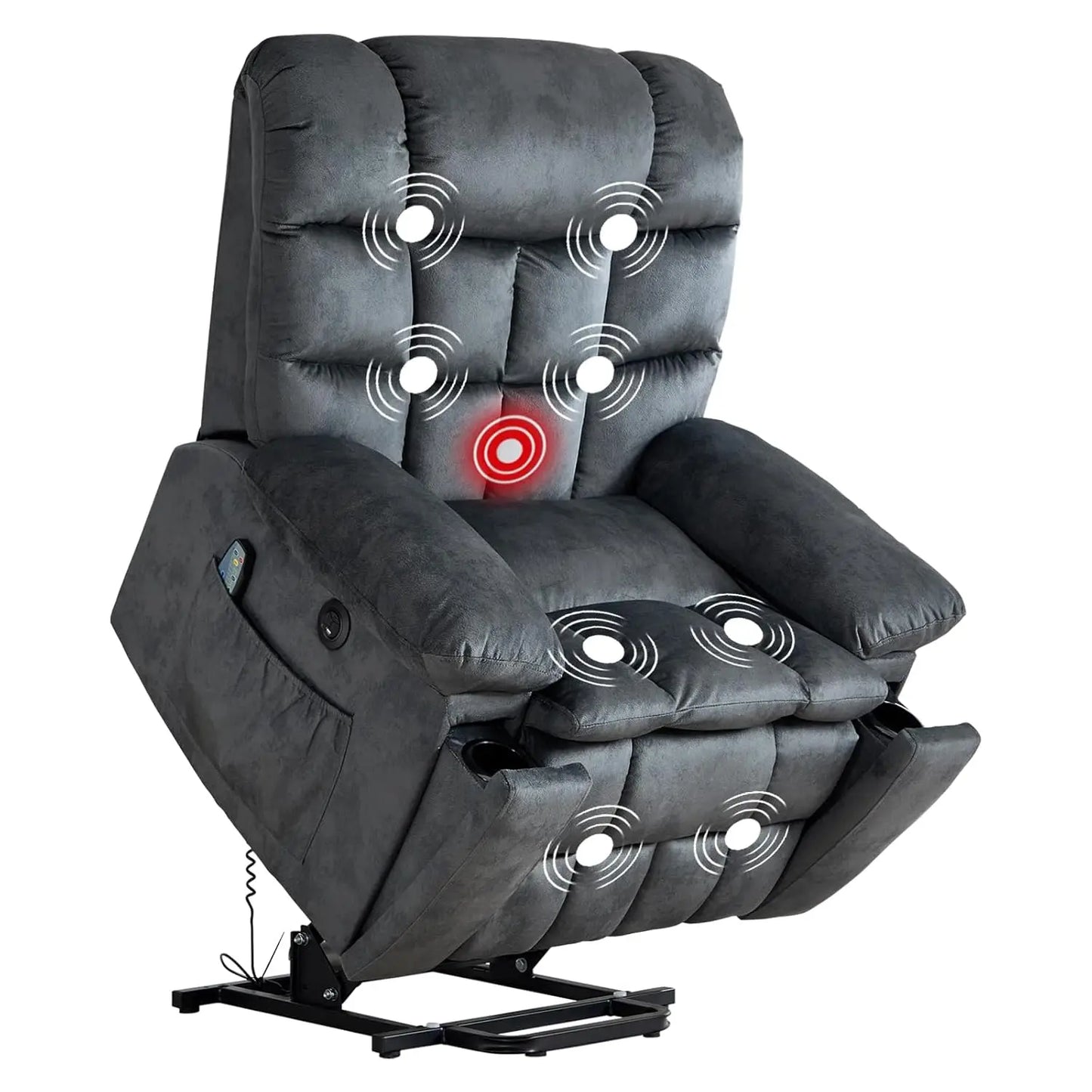 Large Power Lift Recliner with Massage and Heat for Elderly, Heavy Duty & Safety Motion Reclining Mechanism,, Customized