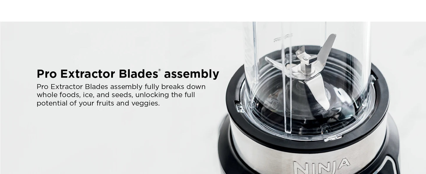 Ninja Nutri Pro Single Serve Blender For Smoothies Shakes Frozen Drinks