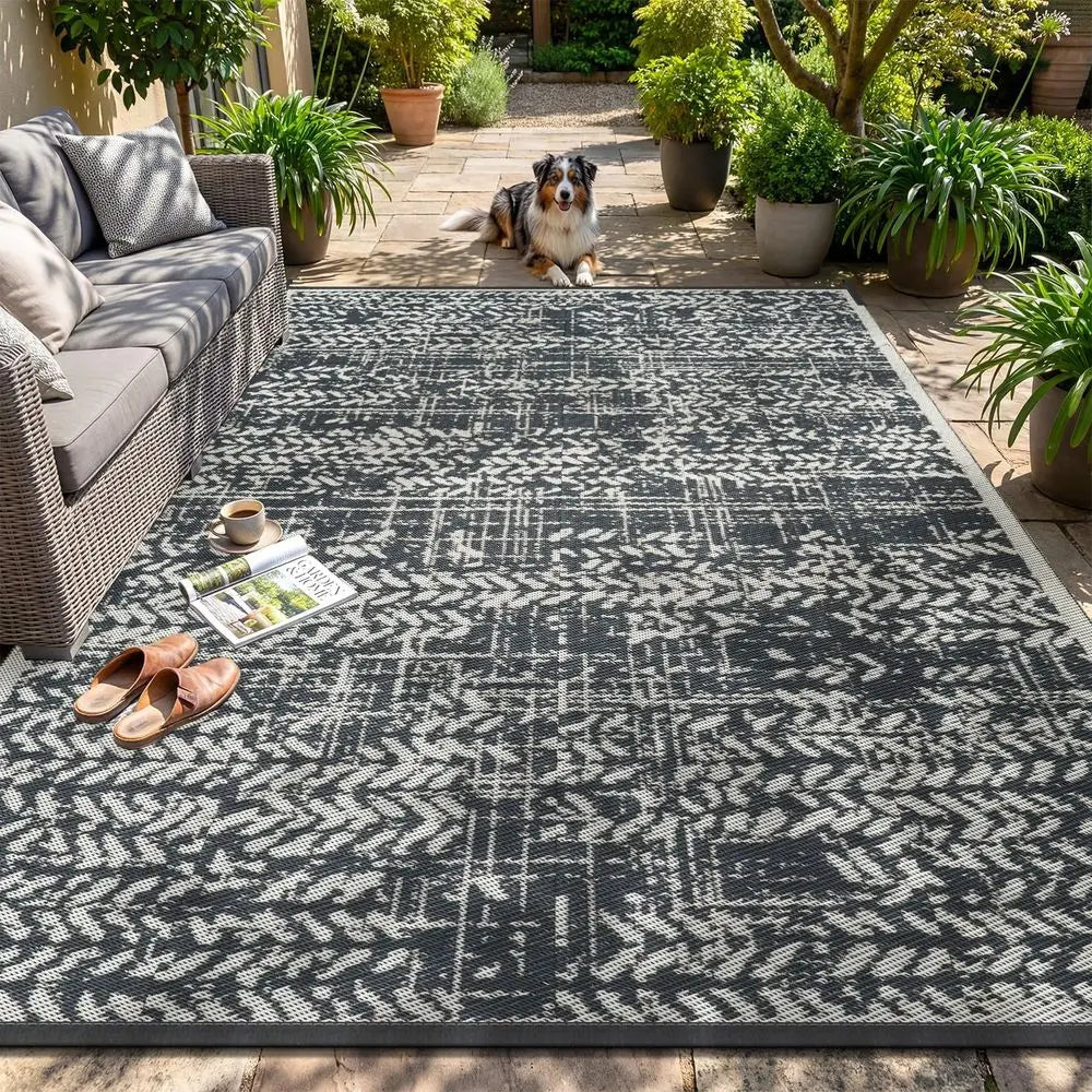 Waterproof Outdoor Patio Rug Mat For Deck Balcony Backyard