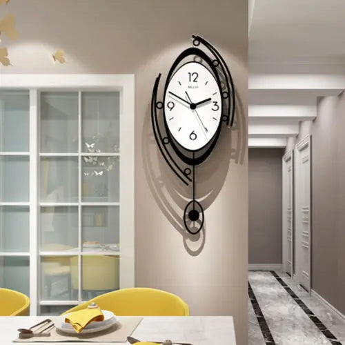 Modern Nordic Wall Clock 3D Acrylic And Metal Design